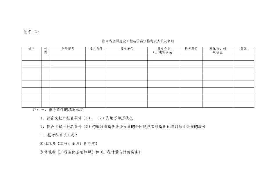 2025年湖南省建设工程造价员资格考试_第2页