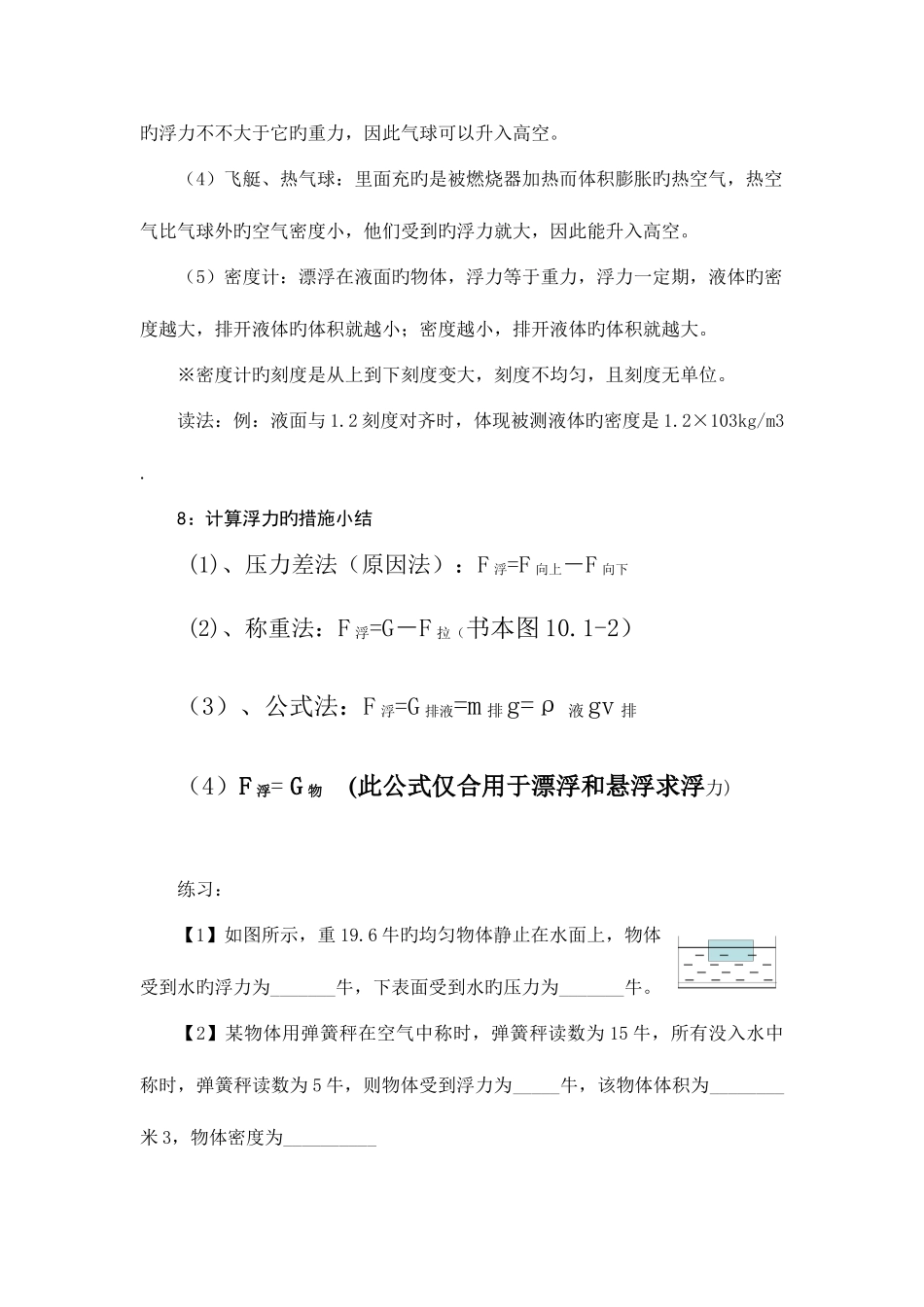 2025年浮力知识点总结_第3页