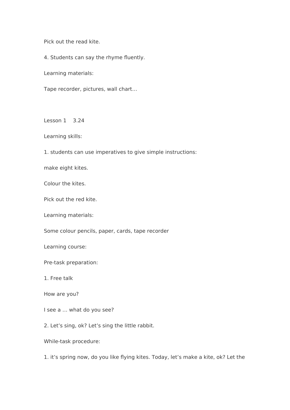 2025年牛津版小学英语1B全册教案_第3页