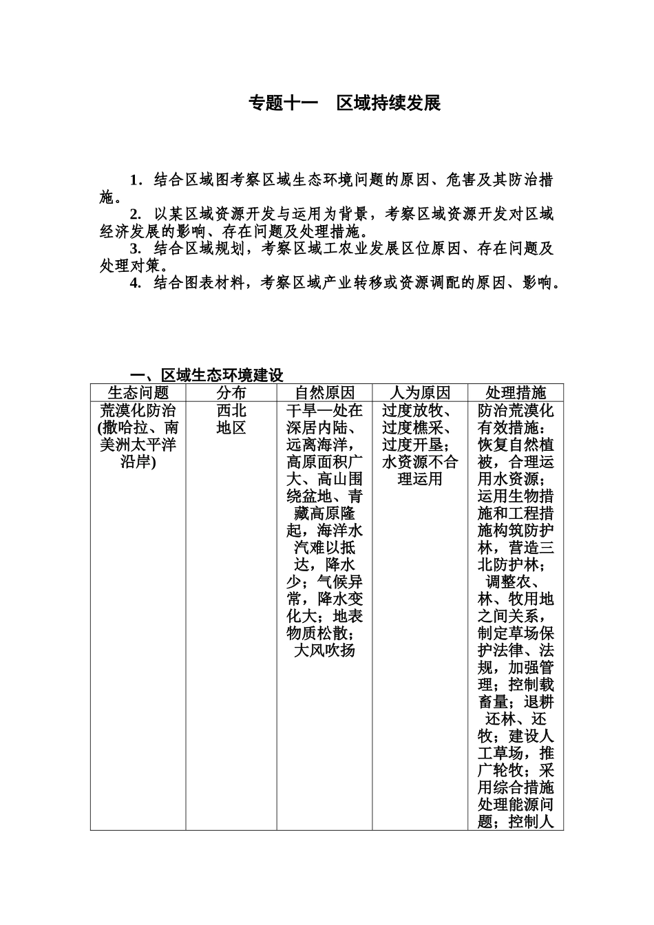 2025年高考地理第二轮考点强化训练_第1页