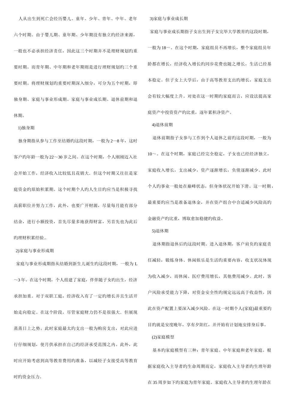 2025年理财规划师各章重点基础知识_第2页