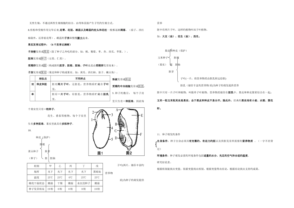 2025年济南版八年级生物上册知识点_第2页