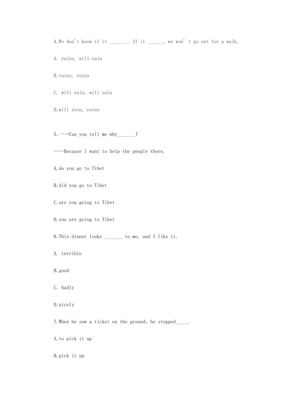 2025年特岗教师招聘考试小学英语练习题一_第2页