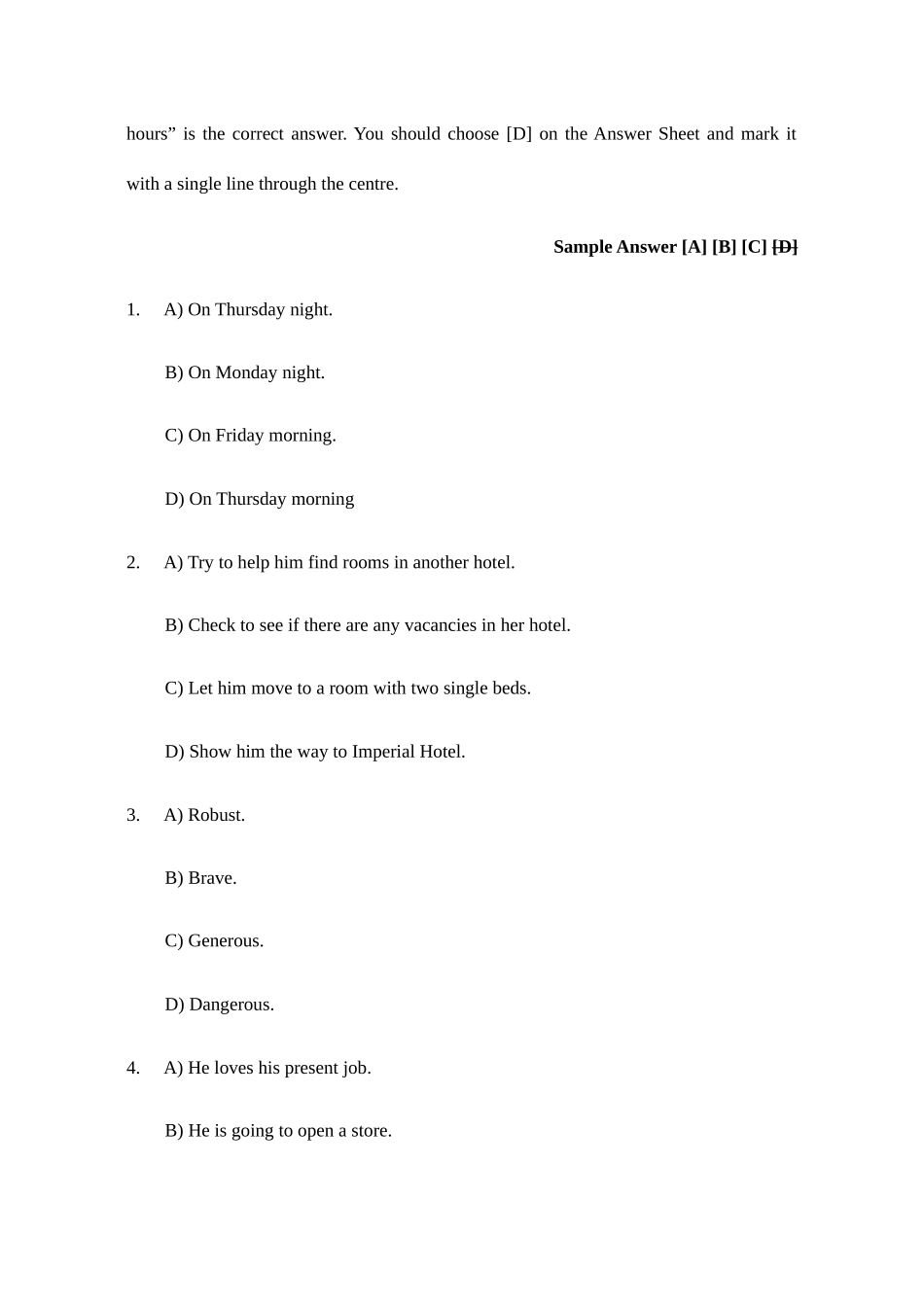 2025年年大学英语六级真题试卷及参考答案_第2页