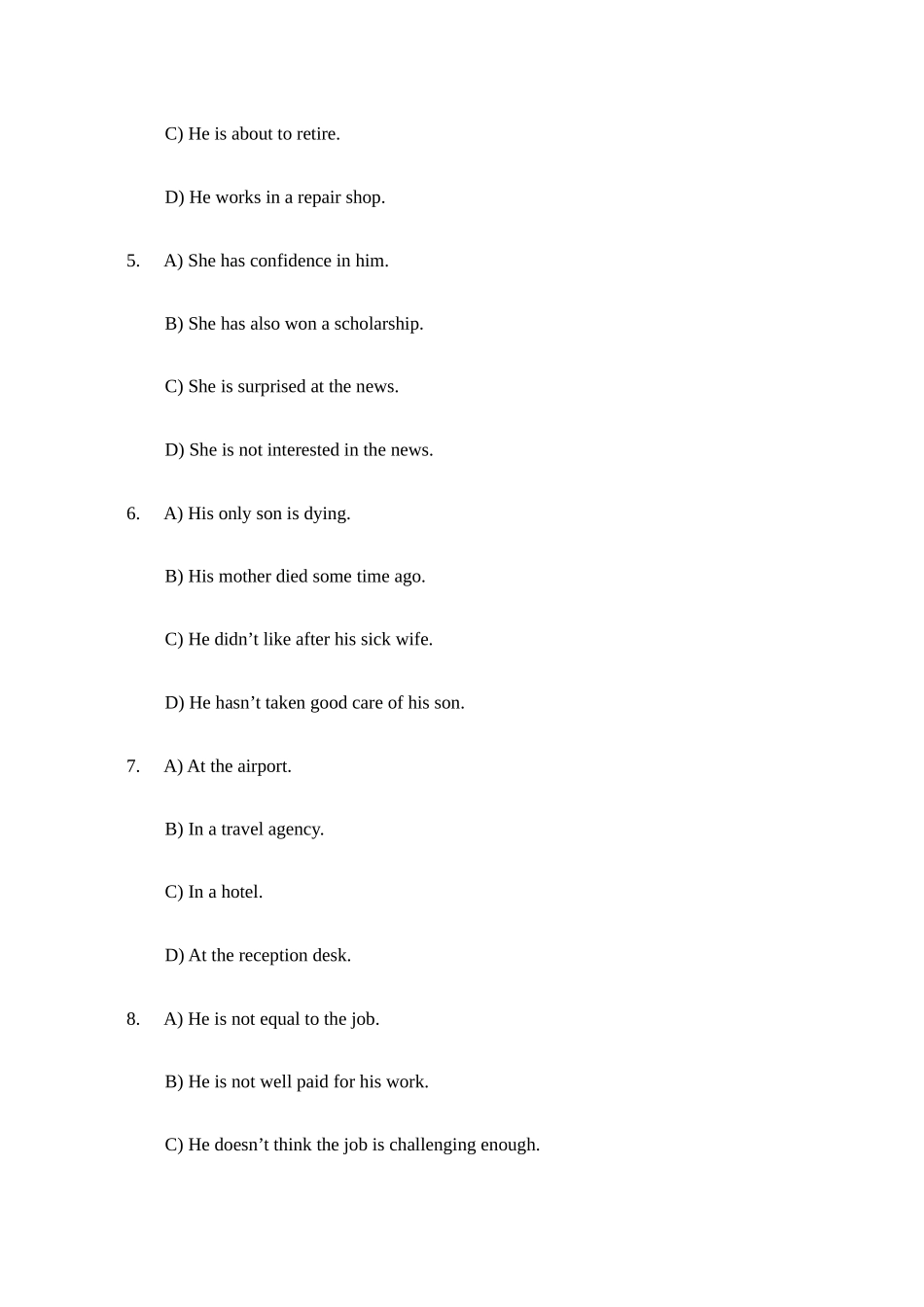 2025年年大学英语六级真题试卷及参考答案_第3页