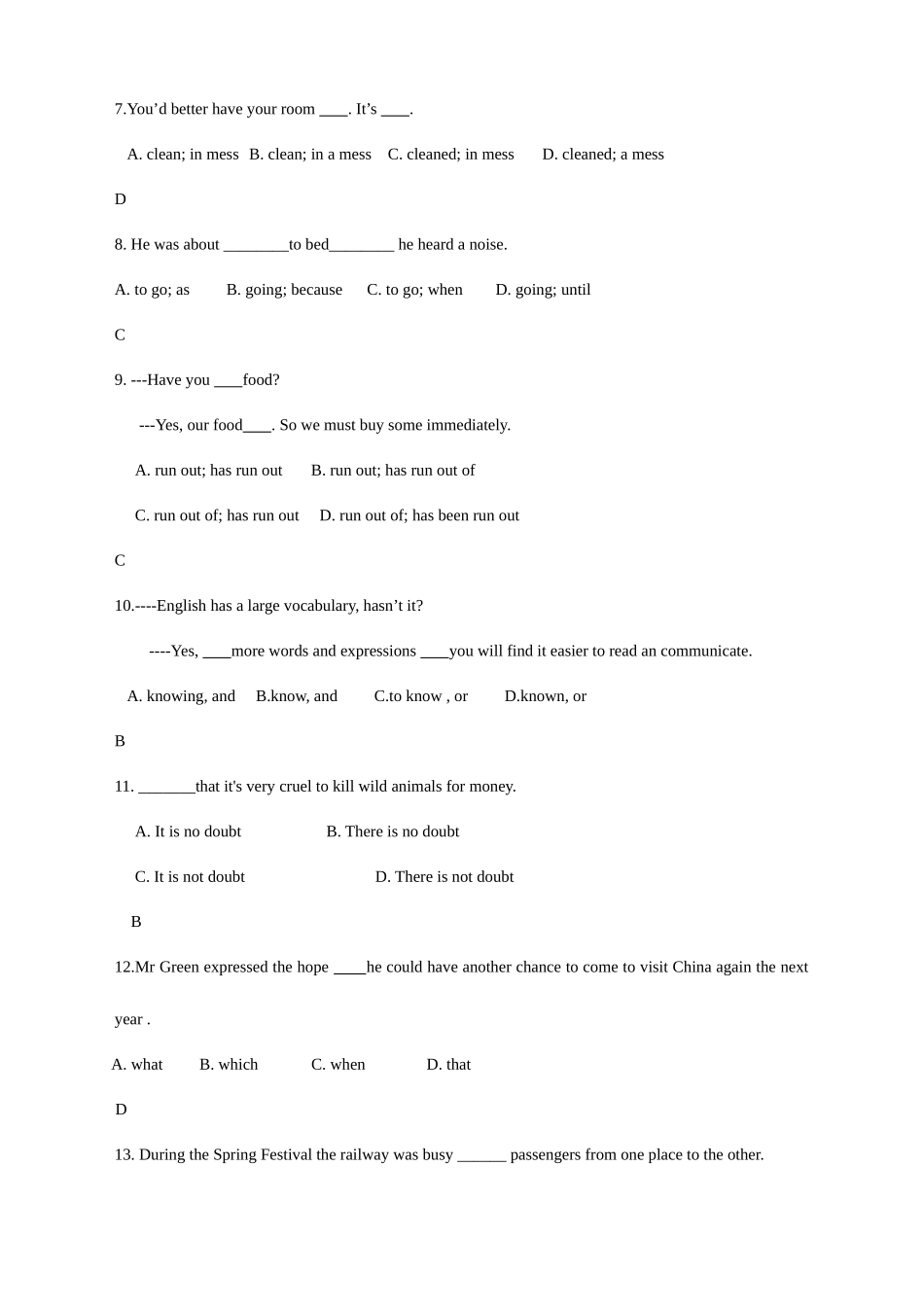 2025年山东大学网络教育秋专升本英语模拟题_第2页