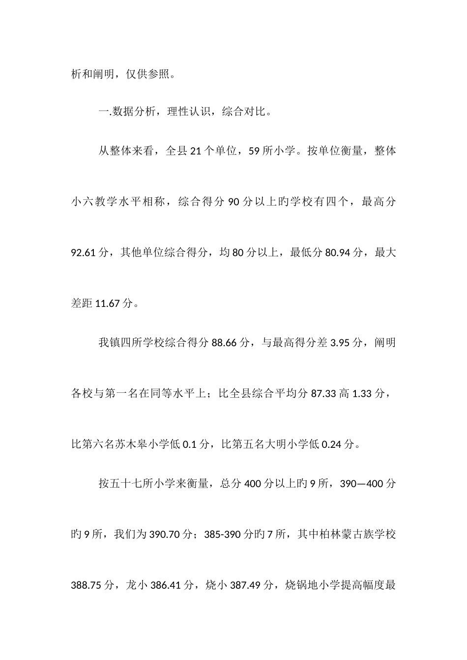 2025年小升初成绩质量分析报告_第2页