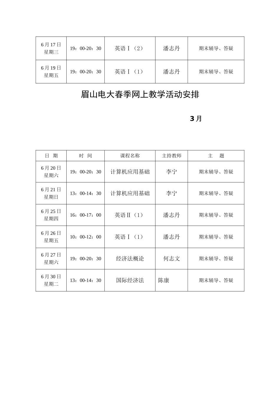 2025年眉山电大春季网上教学活动安排_第3页