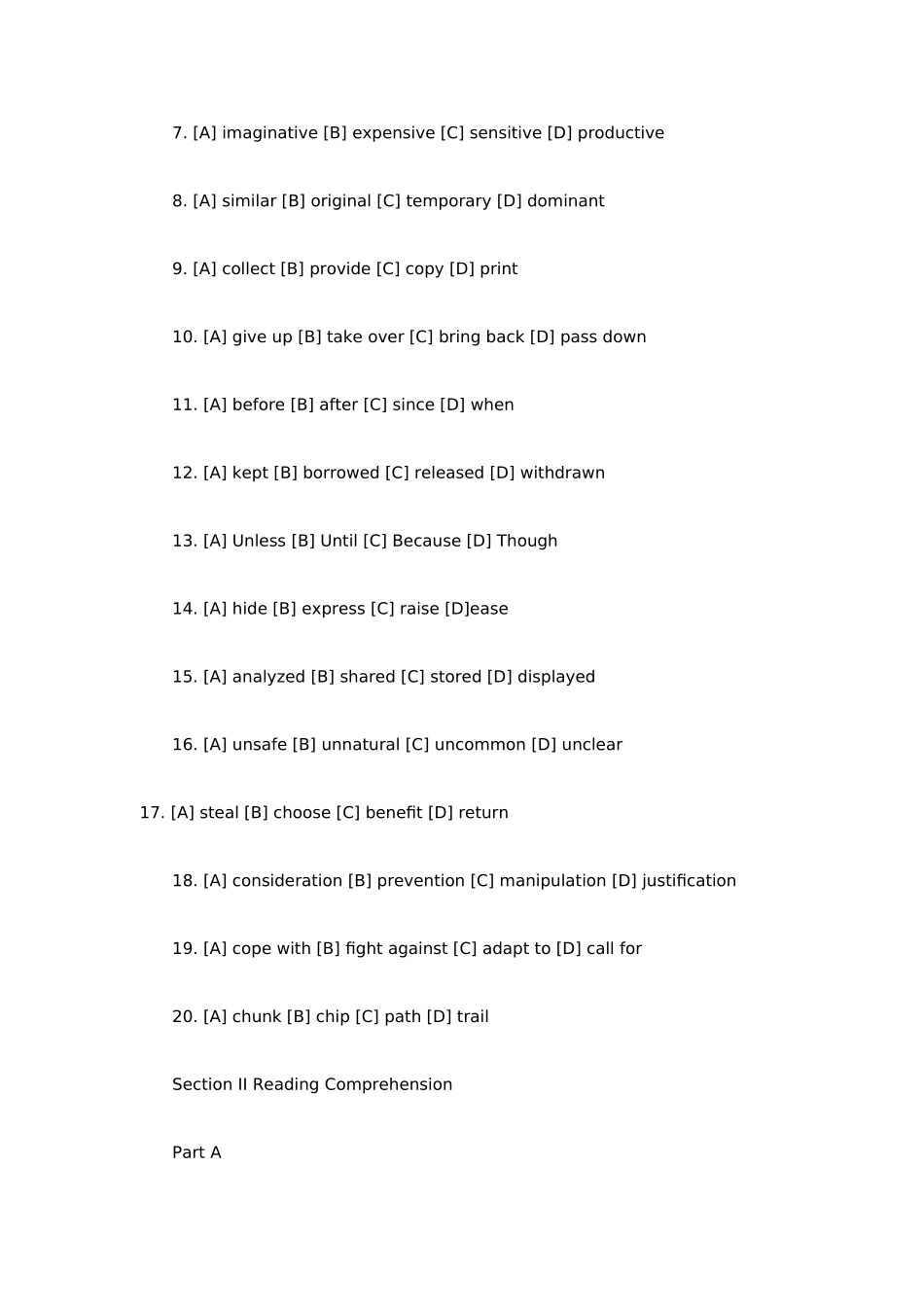 2025年考研英语二真题及答案新版_第3页