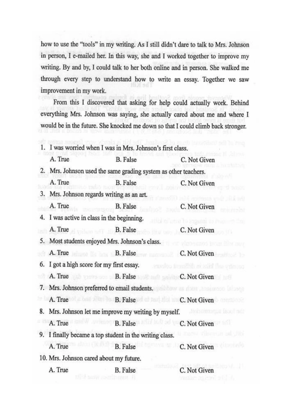 2025年自考英语二试卷及答案_第2页