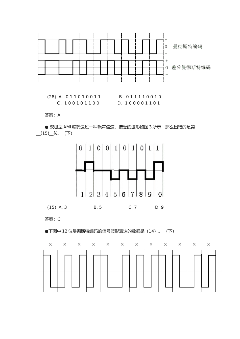 2025年国家软考网络工程师历试题汇编数据通信基础自行搜集整理_第3页