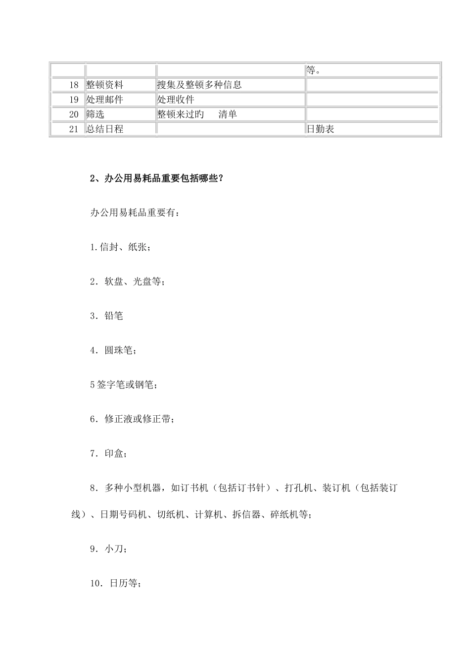 2025年电大办公室管理形成性考核册参考答案好_第2页