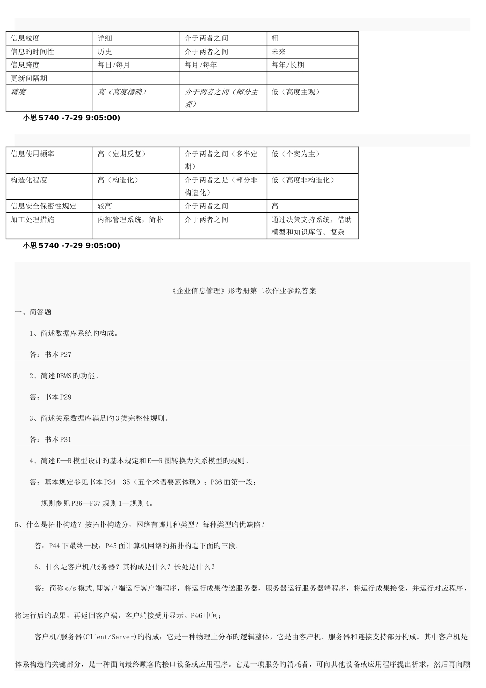 2025年电大工商管理企业信息管理答案_第3页