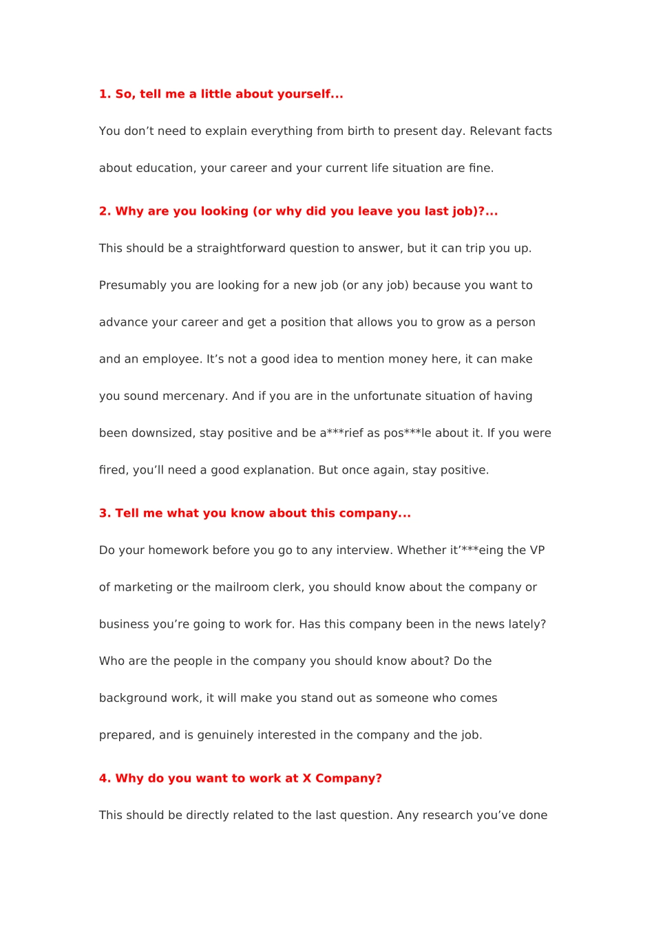 2025年英语面试常见问题与回答_第1页