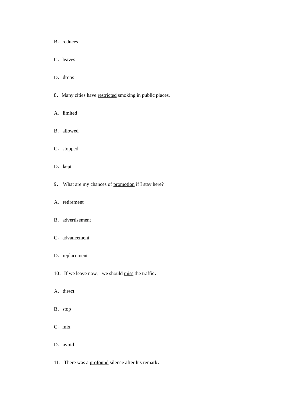 2025年职称英语等级考试理工类级真题及答案_第3页