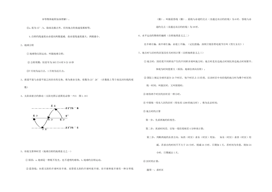 2025年福建省普通高中地理会考知识点整理_第2页