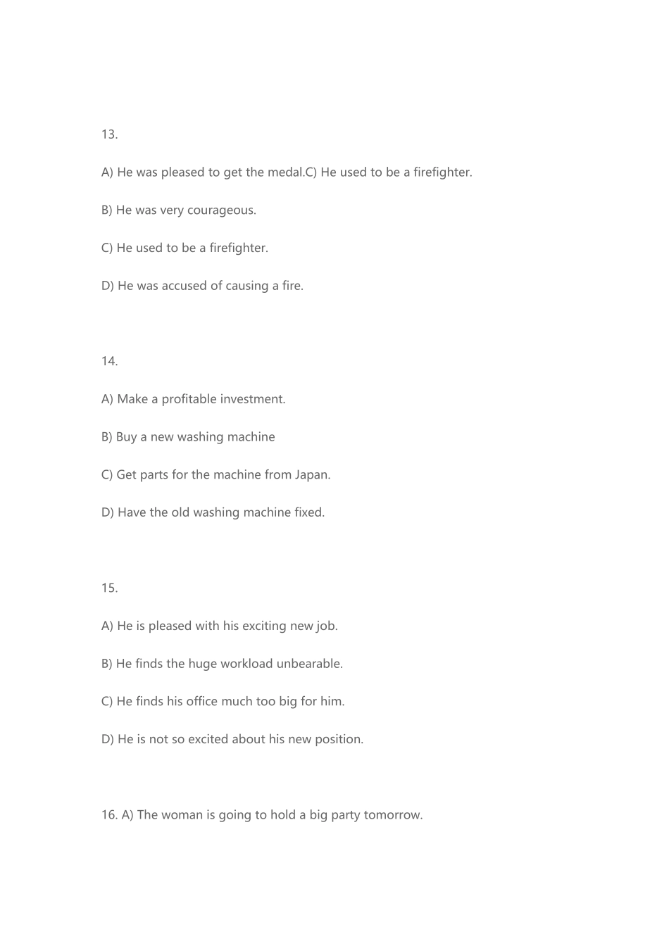 2025年英语四级听力真题听力原文答案_第2页