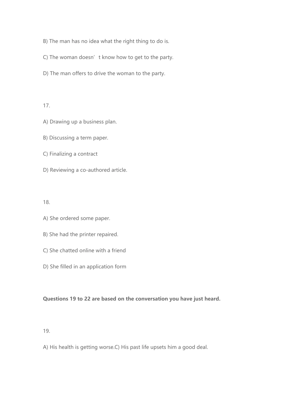 2025年英语四级听力真题听力原文答案_第3页