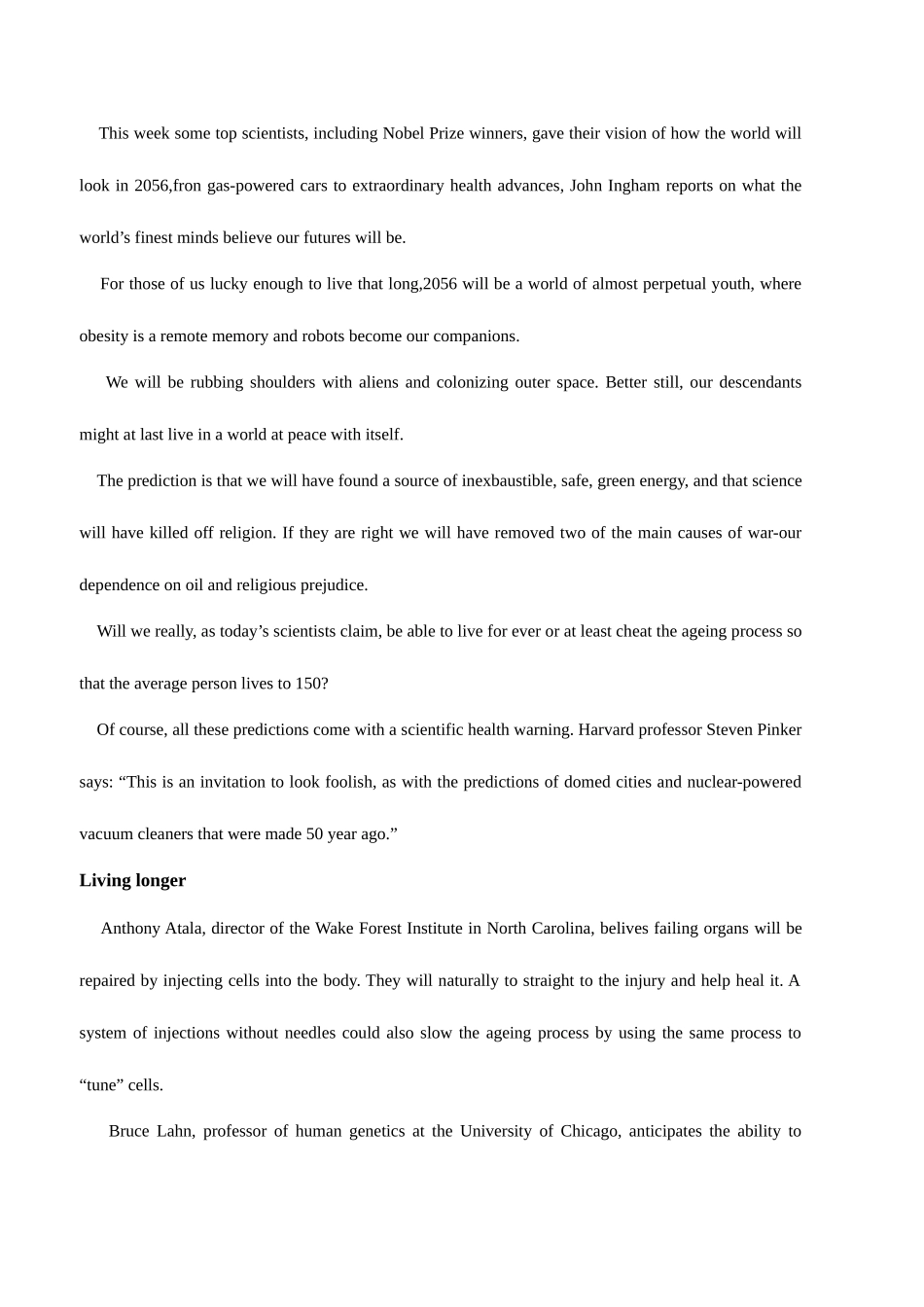 2025年英语六级真题及答案解析标准_第2页