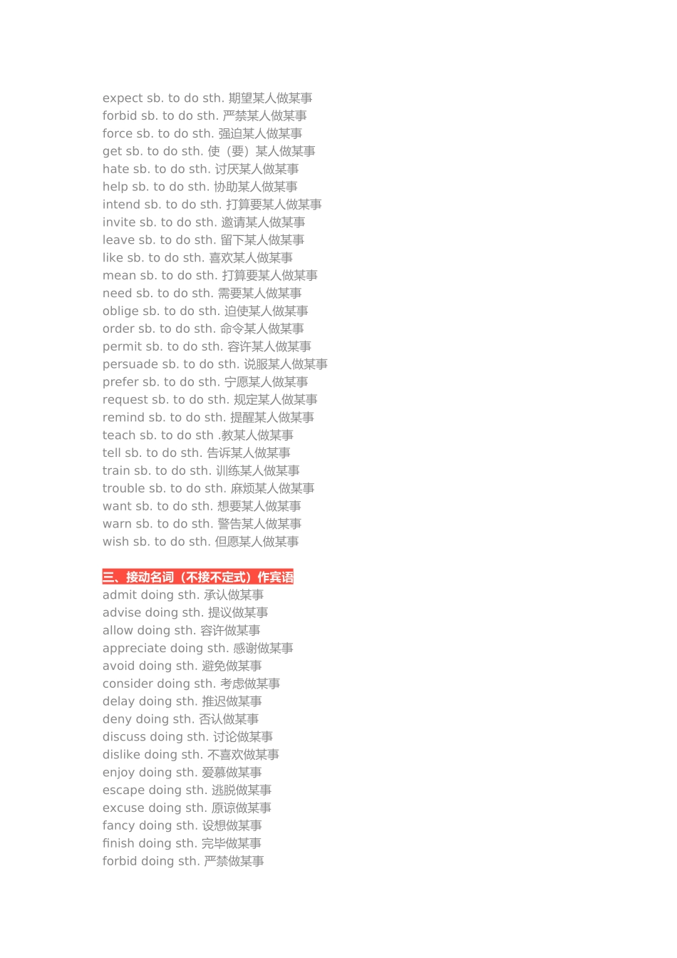 2025年高考英语必背固定搭配学习资料_第3页