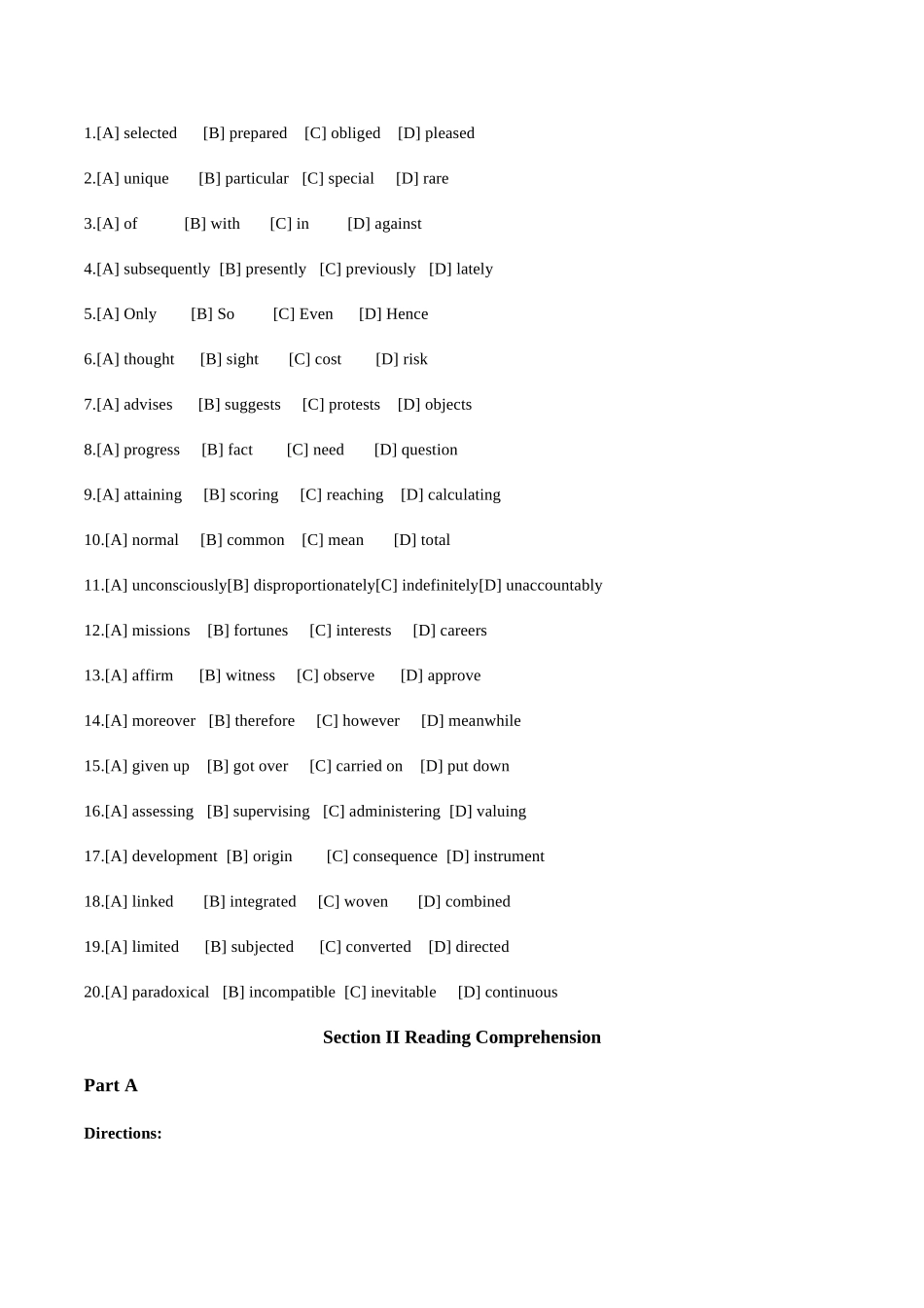 2025年考研英语真题及解析_第2页