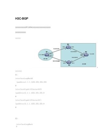 BGP路由属性实例配置