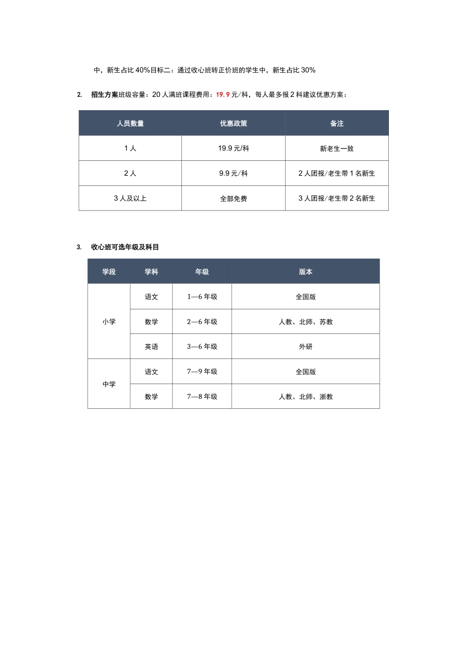 暑假收心班执行方案_第2页