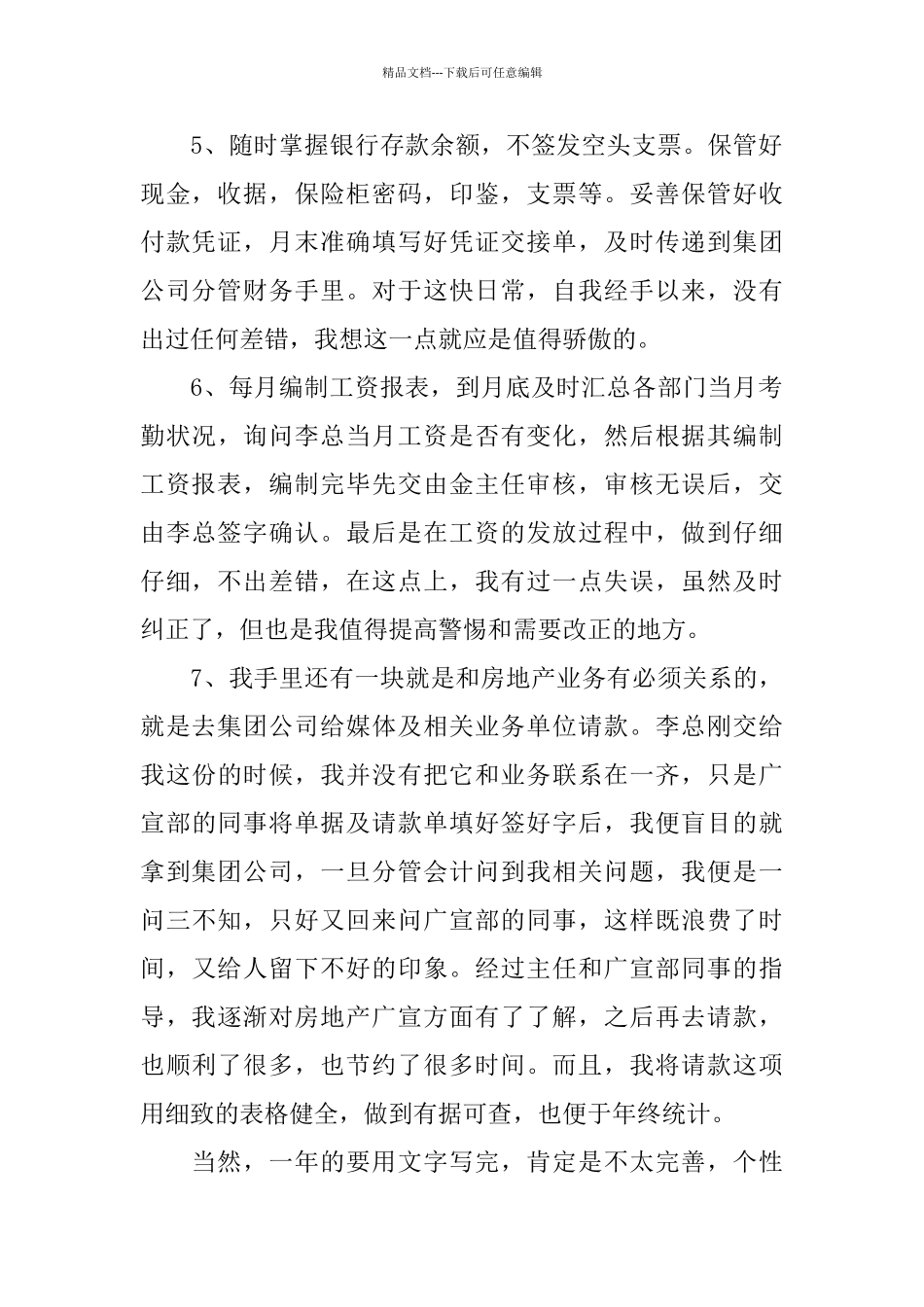 出纳2024个人年度工作总结_第2页