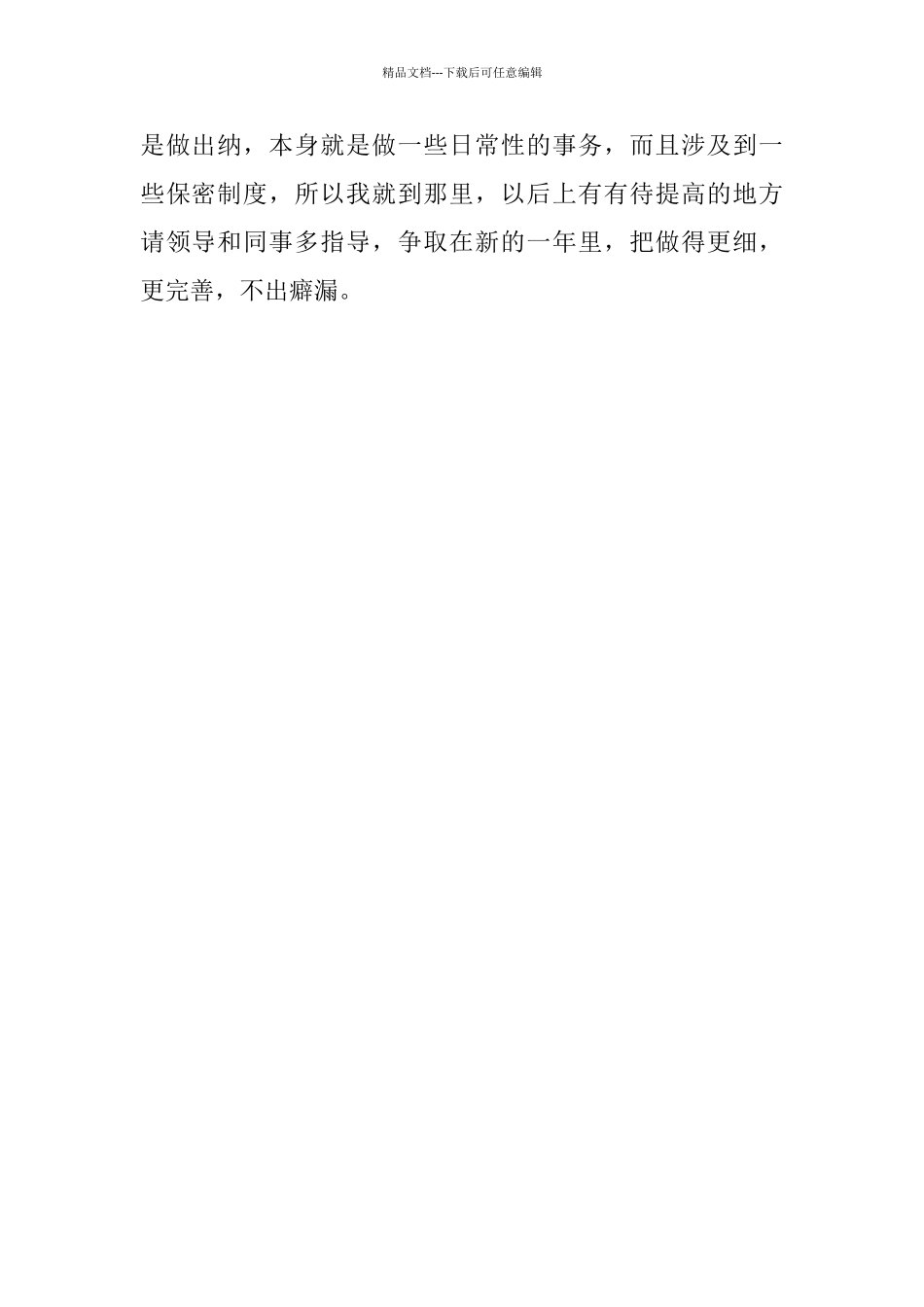 出纳2024个人年度工作总结_第3页