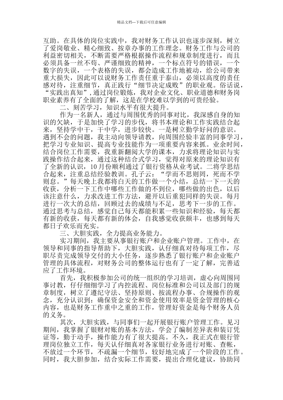 出纳个人工作总结_第3页
