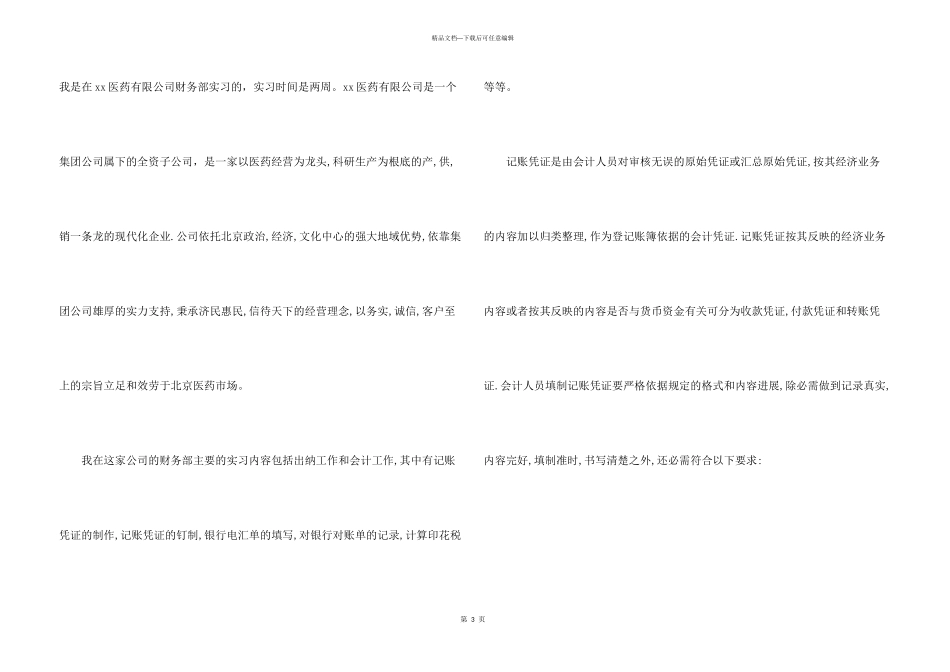 出纳实习总结_第3页