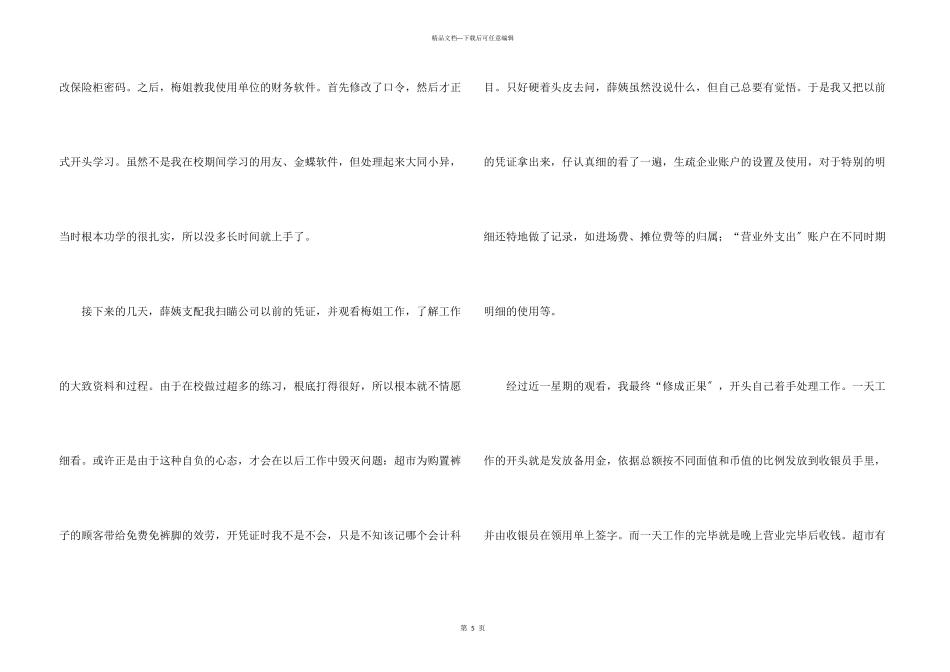 出纳的实习报告三篇_第3页