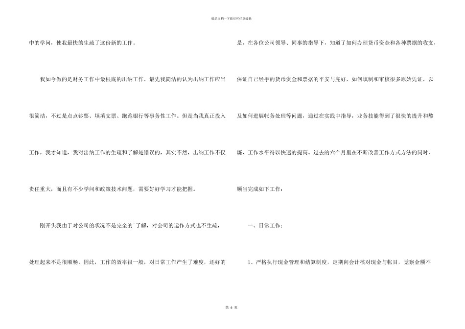 出纳转正申请书_第3页