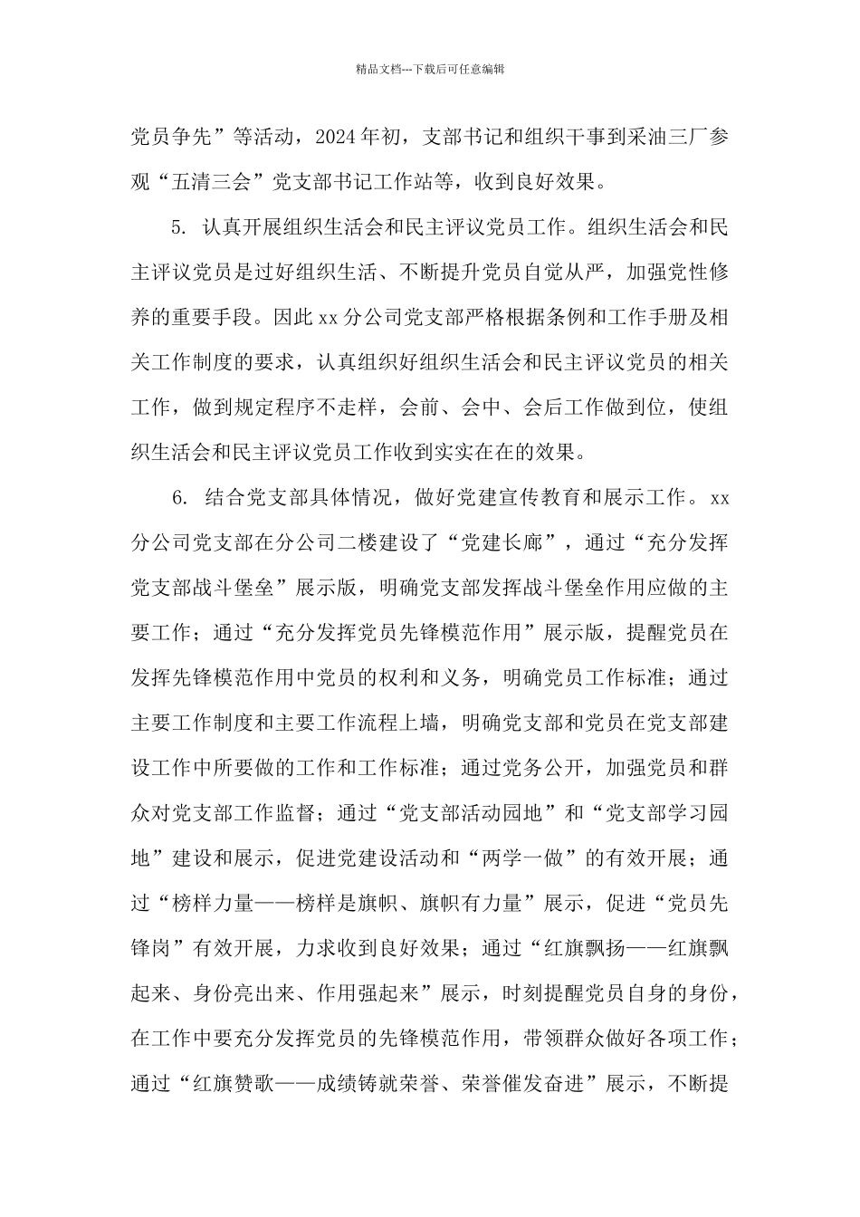 分公司党建工作汇报材料_第3页