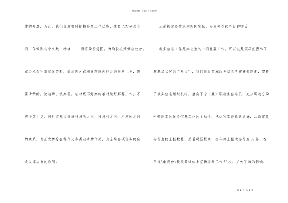 分局办公室工作小结_第2页