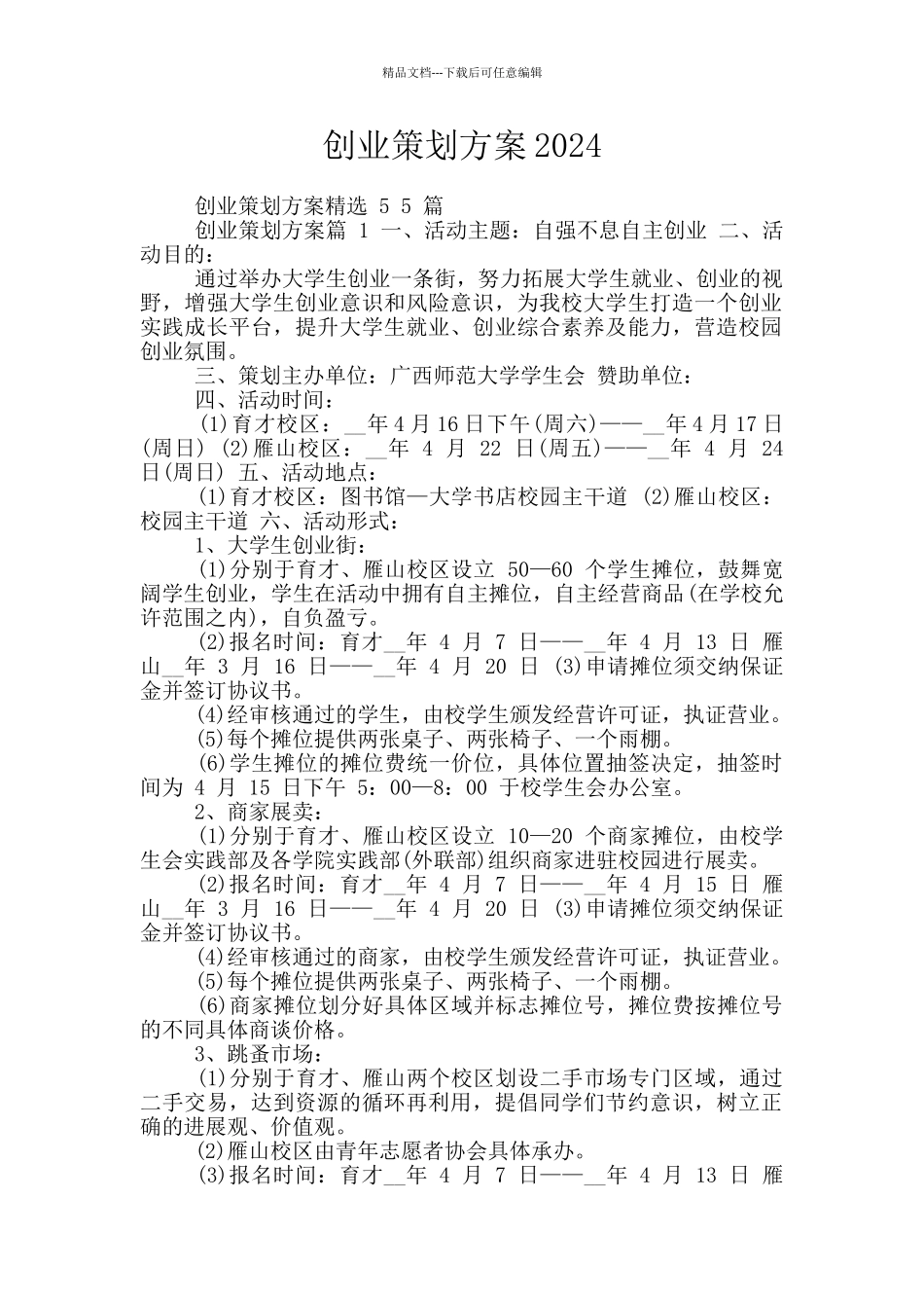 创业策划方案2024_第1页