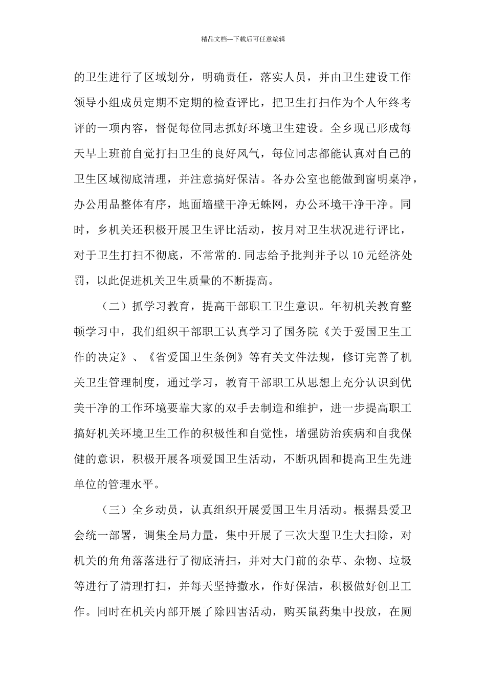 创建省级卫生村工作总结三篇_第2页