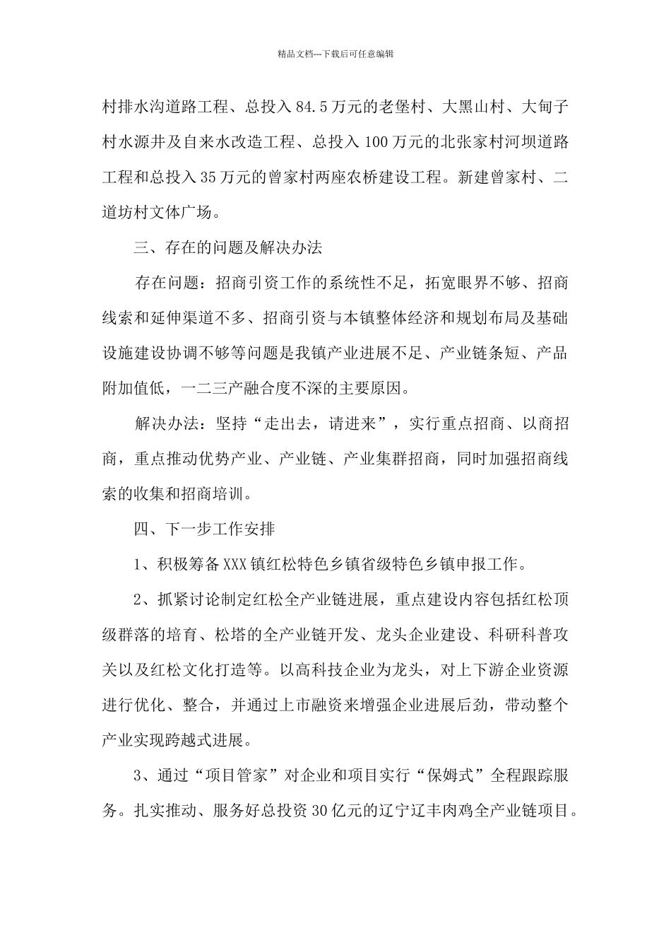 创建省级特色乡镇工作总结_第2页