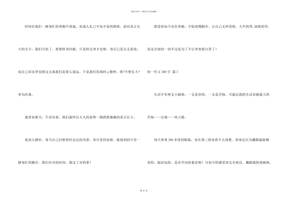 初一300字集锦5篇_第3页