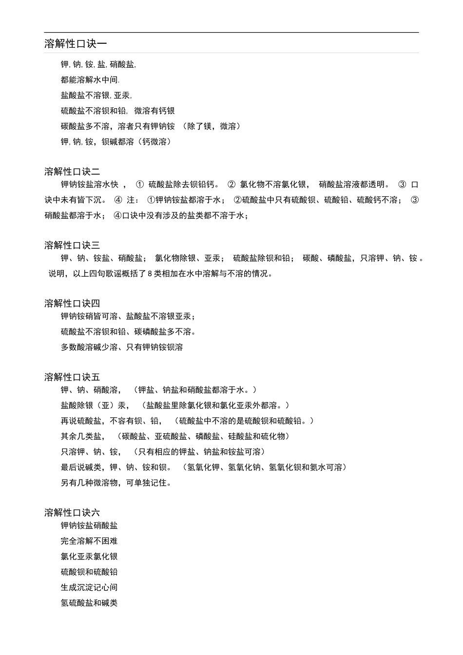 初中化学酸碱盐溶解性表_第2页