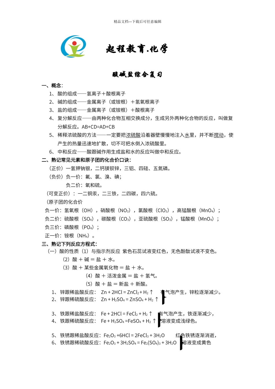 初中化学酸碱盐综合复习_第1页