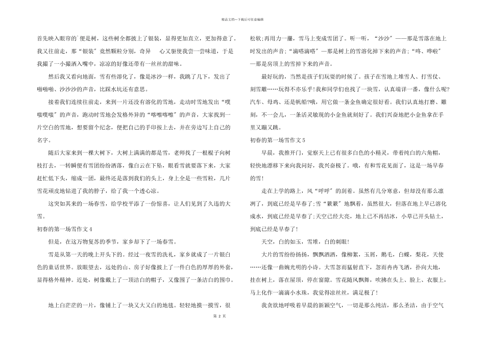 初春的第一场雪_第2页