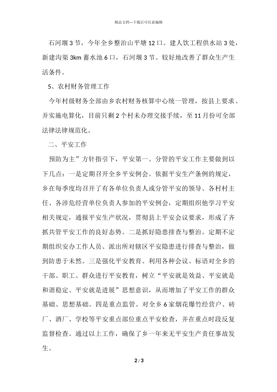 副乡长工作总结_第2页