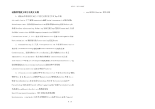 动物常用英文词汇中英文对照