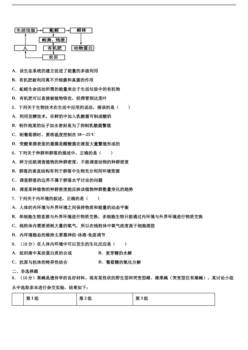 北京市东城区高考临考冲刺生物试卷含解析_第2页