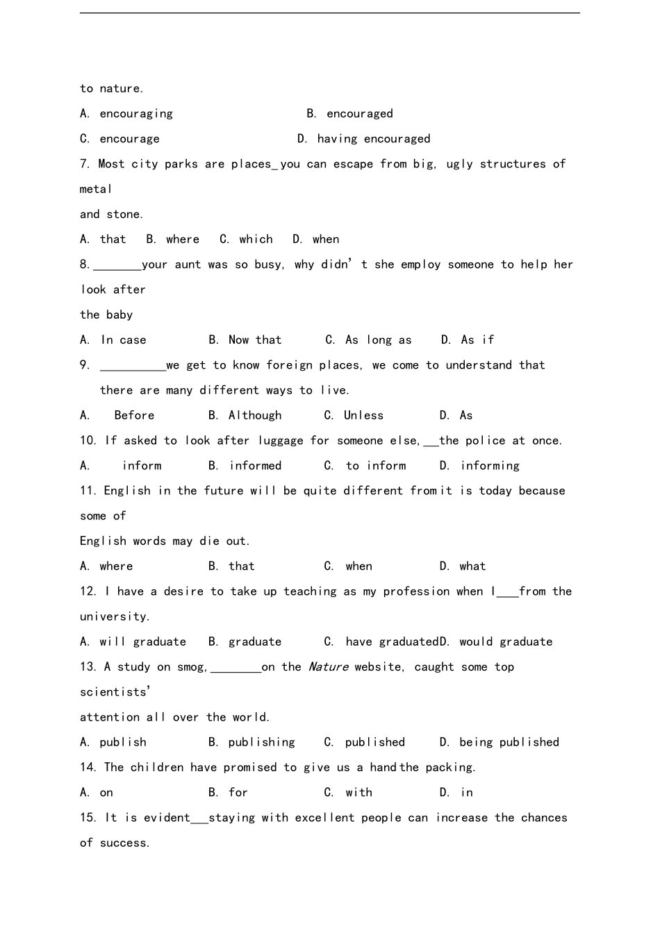 北京市通州区2024届高三一模英语试题word版_第2页