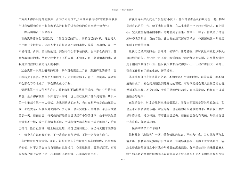 医药购销员的工作总结_第2页