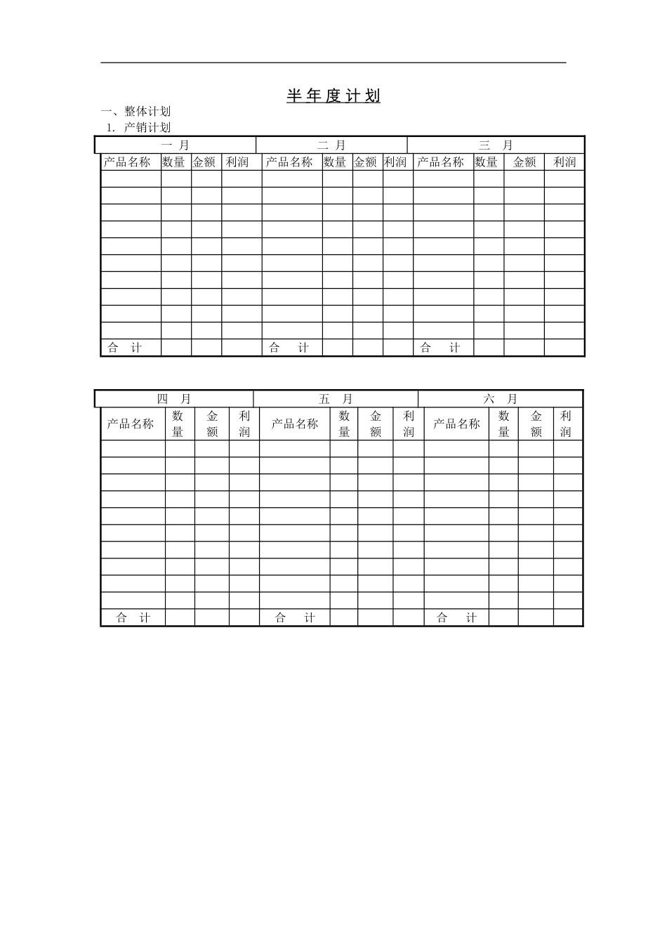 半年度计划表_第2页