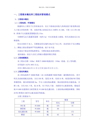 南京某码头项目策划书