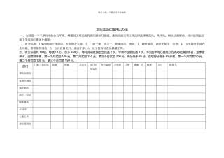 卫生流动红旗评选